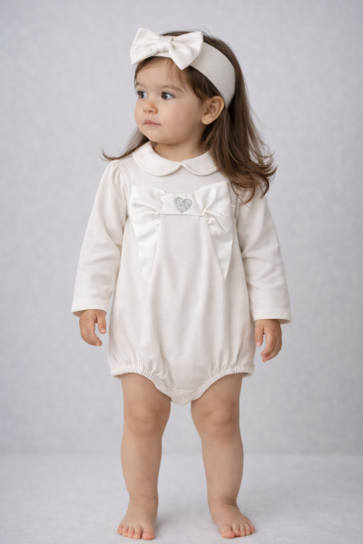 Minicayzen Body pentru Bebeluși 3–9 Luni, cu Inimă cu Strasuri A41