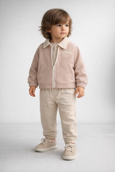 Tufitto et 3 Piese pentru Copii 1–3 Ani, cu Jachetă A62