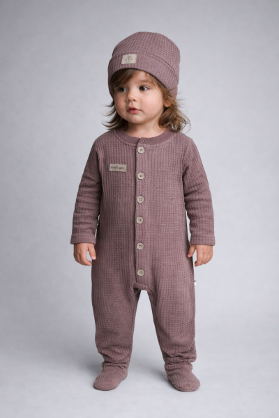 ByMurat Salopetă pentru Bebeluși 3–12 Luni, cu Emblemă „Mommy & Daddy” A28