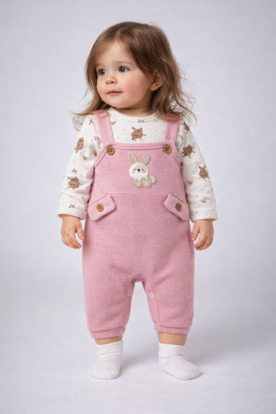 Nafitto Salopetă pentru Bebeluși 3–6–9 Luni, cu Iepuraș A28