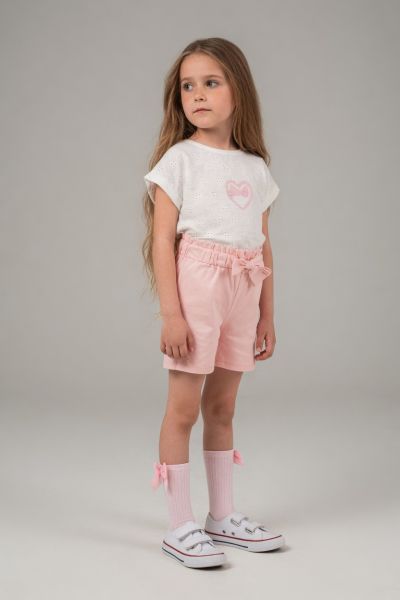 PAMPALKIDS Set copii 6–9 ani cu inimioare și fundiță A40