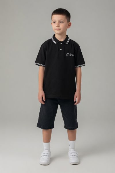 RUHATKIDS Set băieți 3-6 ani din denim cu broderie „Calmness” A62