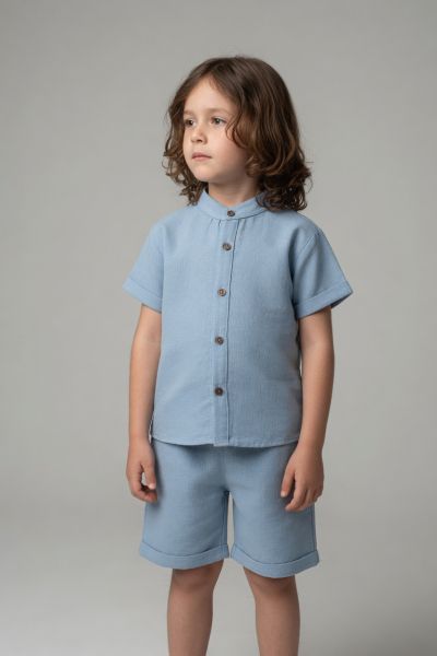 MINAMINOKIDS Set copii 2–5 ani cu cămașă din muselină A32