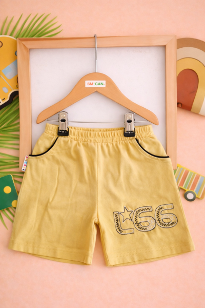 SALCAN KIDS Șort 5–8 ani L66 brodat A12