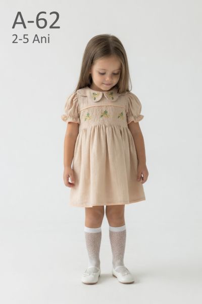 AMANTE Rochie 2–5 ani cu talie brodată