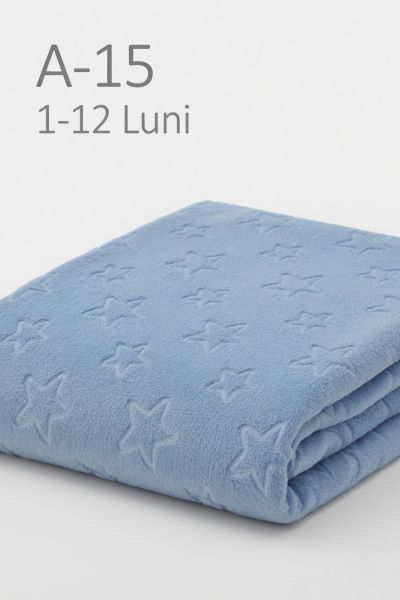 NEWWORLD Păturică bebeluși 90×90 cm din welsoft (1–12 luni)