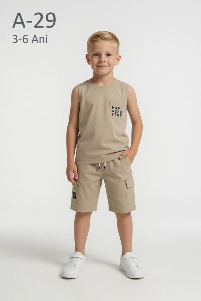 YAVRUCAK LIFE Set copii 3–6 ani 2 piese din bumbac „Have a Good”