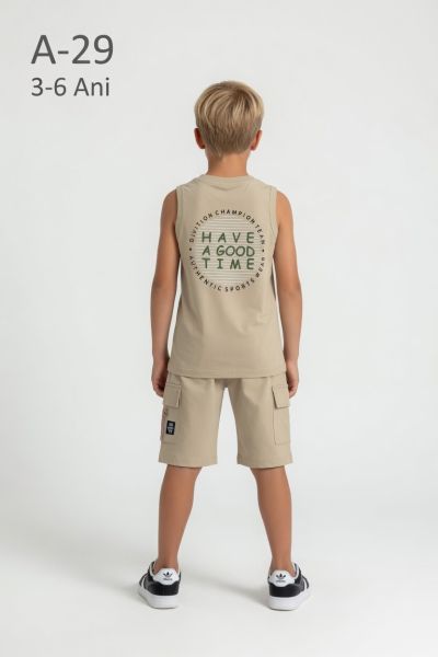 YAVRUCAK LIFE Set copii 3–6 ani 2 piese din bumbac „Have a Good”