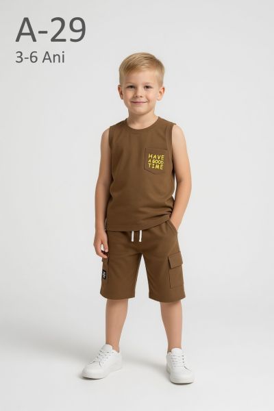 YAVRUCAK LIFE Set copii 3–6 ani 2 piese din bumbac „Have a Good”