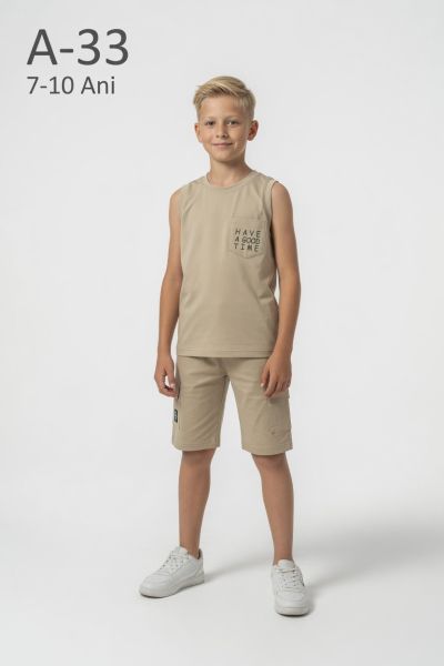 YAVRUCAK LIFE Set copii 7–10 ani 2 piese din bumbac „Have a Good”