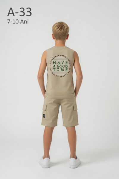 YAVRUCAK LIFE Set copii 7–10 ani 2 piese din bumbac „Have a Good”