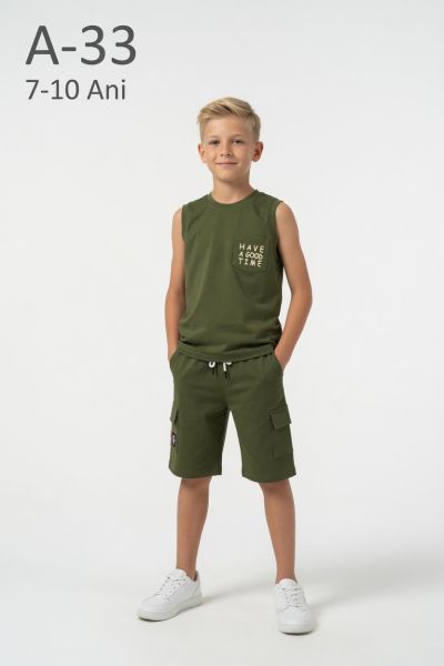 YAVRUCAK LIFE Set copii 7–10 ani 2 piese din bumbac „Have a Good”