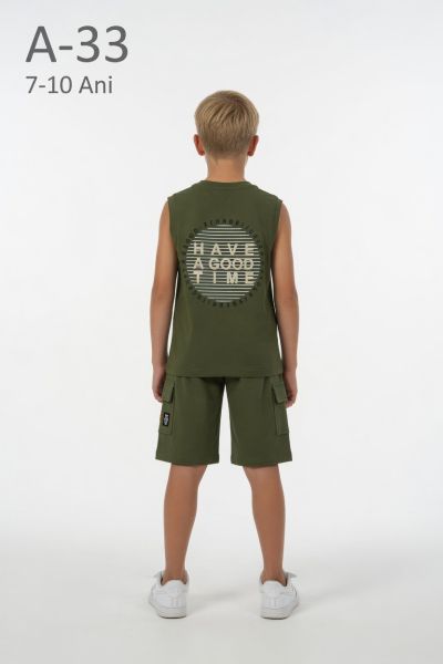 YAVRUCAK LIFE Set copii 7–10 ani 2 piese din bumbac „Have a Good”