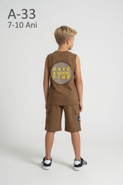 YAVRUCAK LIFE Set copii 7–10 ani 2 piese din bumbac „Have a Good”