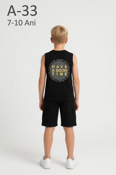 YAVRUCAK LIFE Set copii 7–10 ani 2 piese din bumbac „Have a Good”