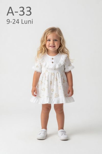 MINICIX Rochie bebeluși 9–24 luni cu nervuri