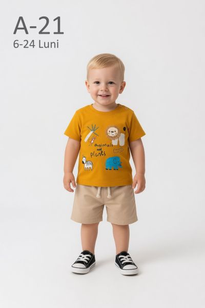 ANILÇO BEBE Set 6–24 luni 2 piese cu imprimeu leu