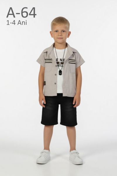 YAVRUCAK KIDS Set copii 1–4 ani de vară cu emblemă