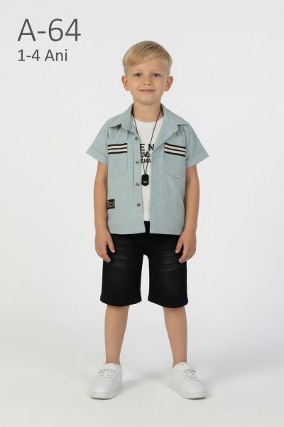 YAVRUCAK KIDS Set copii 1–4 ani de vară cu emblemă