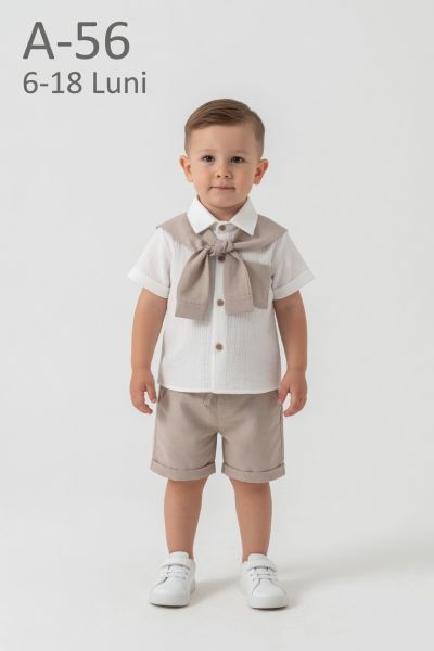 CONCEPT Set bebeluși 6–18 luni 3 piese cu pulover tricotat