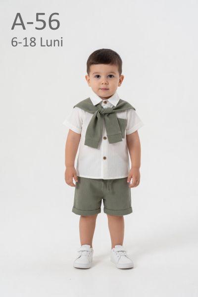 CONCEPT Set bebeluși 6–18 luni 3 piese cu pulover tricotat