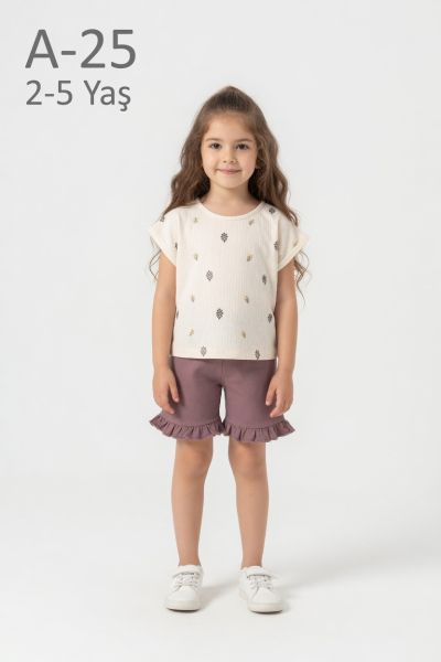 FEELY HUNNY Set fete 2–5 ani cu imprimeu floral