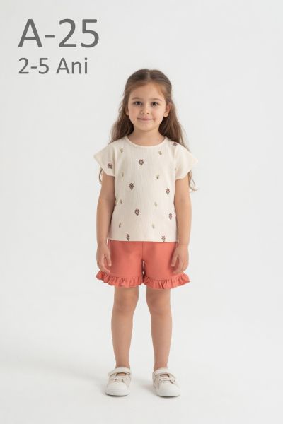 FEELY HUNNY Set fete 2–5 ani cu imprimeu floral