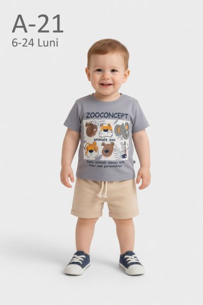 ANILÇO BEBE Set bebeluși 6–24 luni „Zoo Concept”