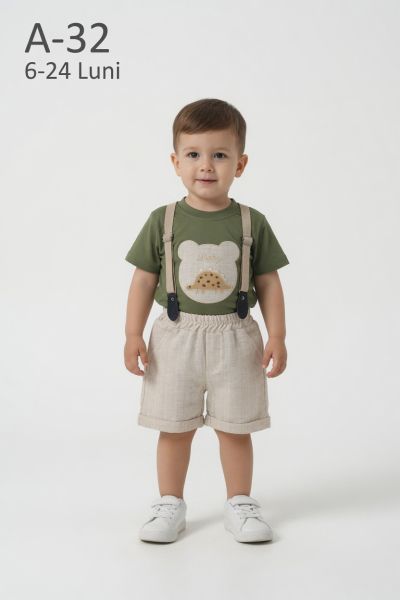 DONINO Set bebeluși 6–24 luni cu salopetă „Bomlo”