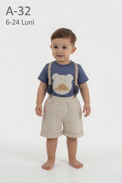 DONINO Set bebeluși 6–24 luni cu salopetă „Bomlo”