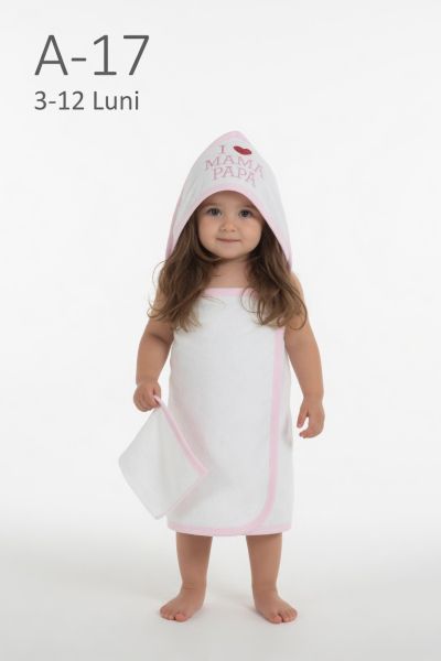 GÜLÜNCE BABY Prosop bebe 3–12 luni „I Love Mama Papa”