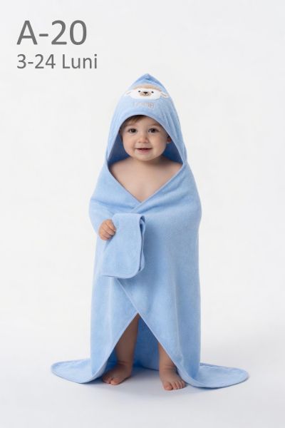 GÜLÜNCE BABY Prosop bebe 3–24 luni cu broderie „Lamb”