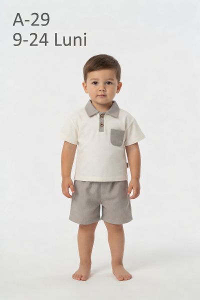CICIBEN KIDS Set bebeluși 9–24 luni cu guler, buzunar și in