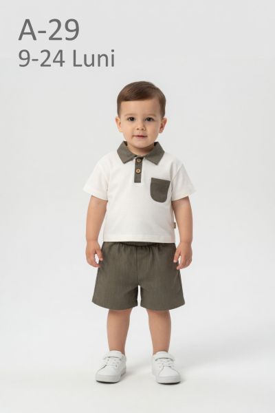 CICIBEN KIDS Set bebeluși 9–24 luni cu guler, buzunar și in