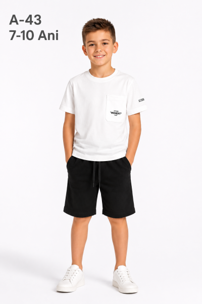 RUHATKIDS Set copii 7–10 ani 2 piese din bumbac cu imprimeu „Moment”