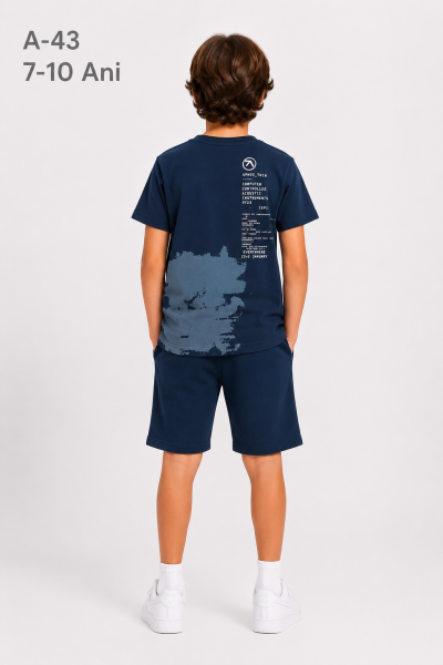 RUHATKIDS Set copii 7–10 ani 2 piese din bumbac cu imprimeu „Langting”